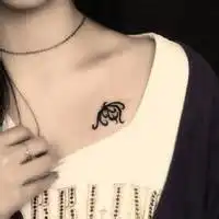 纹身女生带字头像社会头像女生带纹身