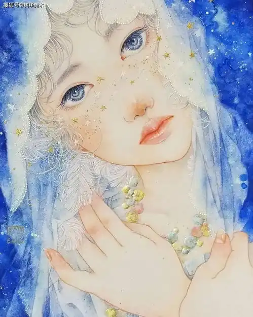 梢子她笔下的日系少女太美了,让人一眼着迷