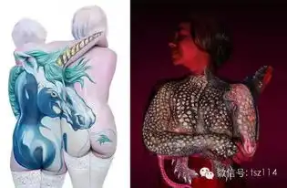 一个女人的人体艺术你能看出原来的身体吗