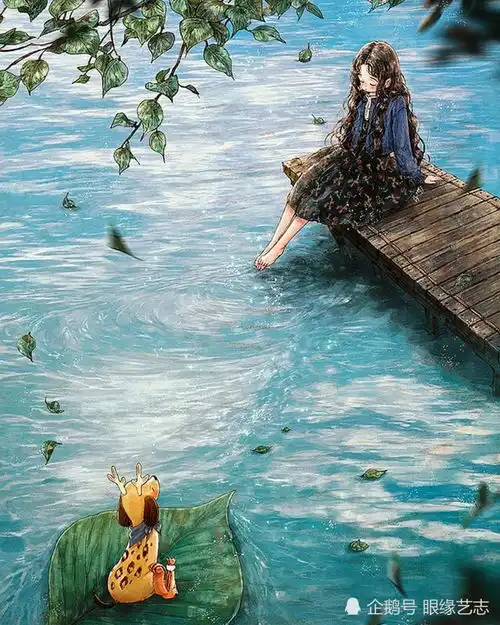 森林女孩画风堪比宫崎骏,青春密林中的第二个自己