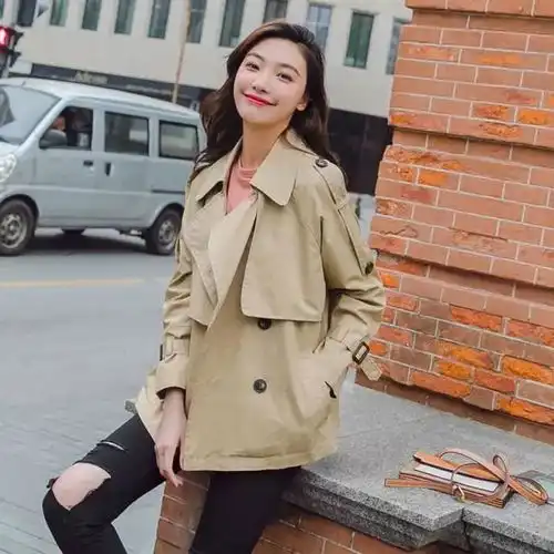 小个子女生,外套不用有很多,一件风衣就能撑起整个春季