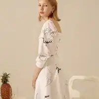 泡泡袖连衣裙头像唯美女生泡泡袖连衣裙头像