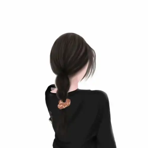 头像手绘气质女生背影,你喜欢哪一个