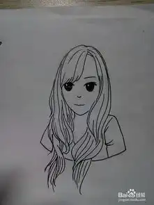 卡通美女画法3