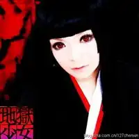 地狱少女骨女头像黑白丧气骨女微信头像