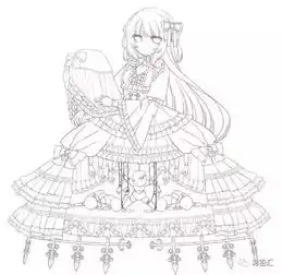 200例美少女板绘线稿素材拿走不谢绘画小白收藏这篇就够了