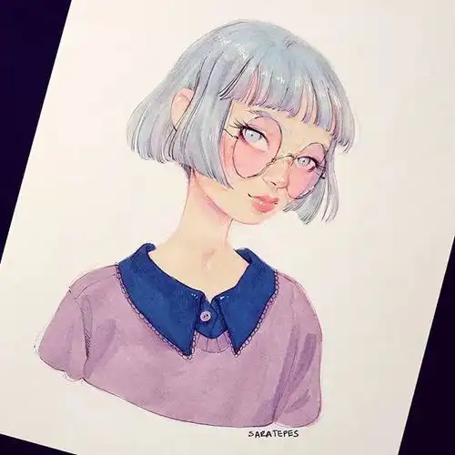 长的美还会画画的女孩子,这才是速写该有的线条啊