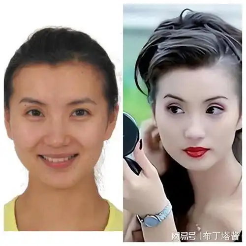 20位女明星证件照对比,谁的差距大,谁又是真正的天生丽质