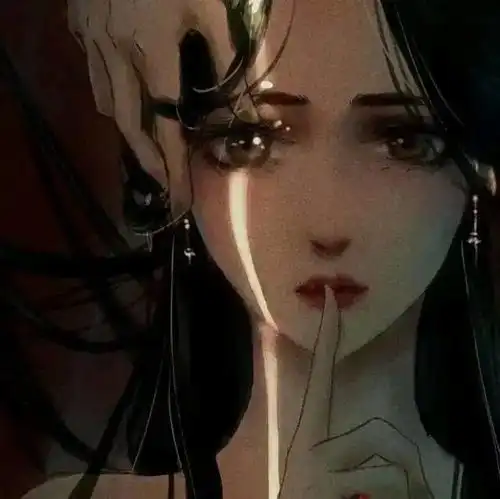 丧丧中带点仙气的动漫女生头像