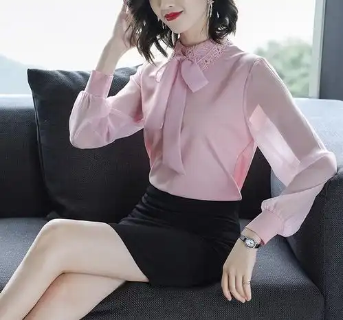 爱美女人春夏必备单品,浪漫轻盈的雪纺衫,出门逛街回头率超高
