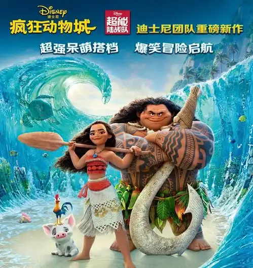迪士尼海洋奇缘真人电影女主角选定,和巨石强森搭档拍摄