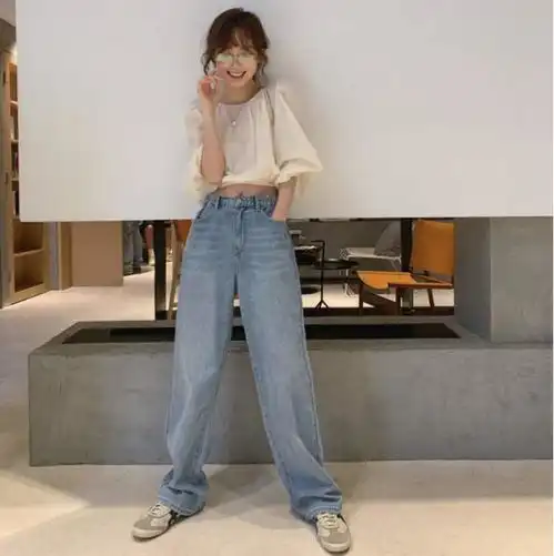 矮妹也能拥有大长腿百搭拖地裤了解一下,变身腿精少女