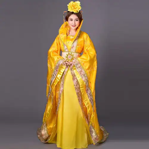 新款古装贵妃武媚娘嫦娥公主民族演出服仙女服装唐装汉服女皇后服