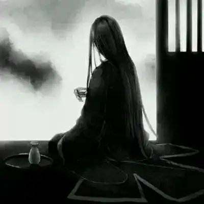 女生头像古风黑白女头像