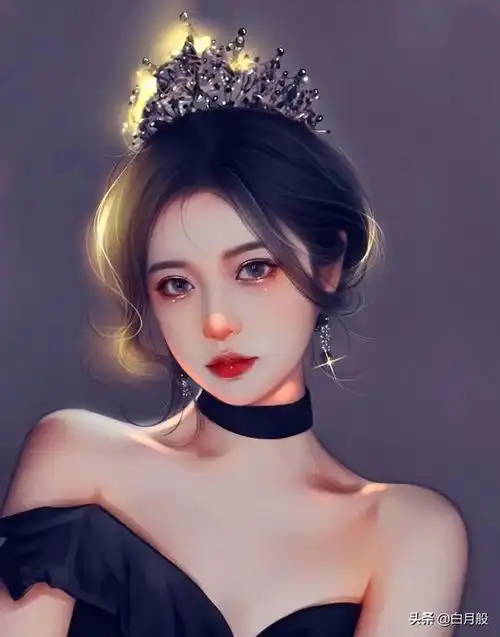 质感通透美女头像