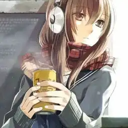 求二次元女生戴耳机的头像