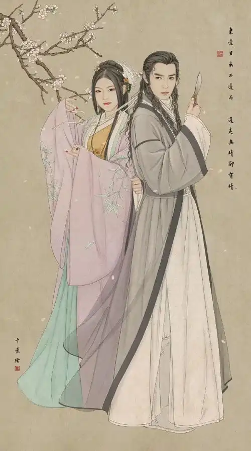 90后姑娘用古风线条,画出女子极致的美,每一张都惊艳了时光