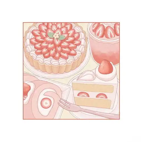 画师这种粉色的壁纸,画风好少女心啊