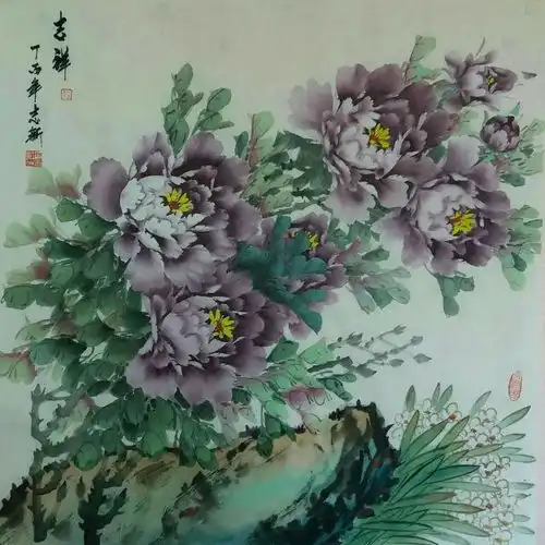 花开富贵画家焦志新作品欣赏