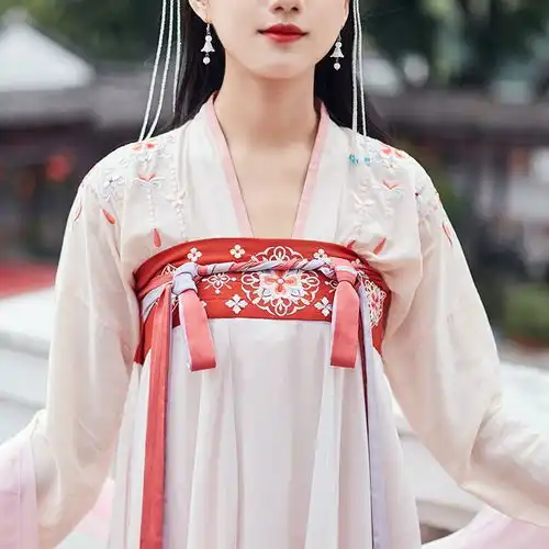 汉服女学生改良汉元素中国风仙气飘逸齐胸襦裙古风日常连衣裙夏装
