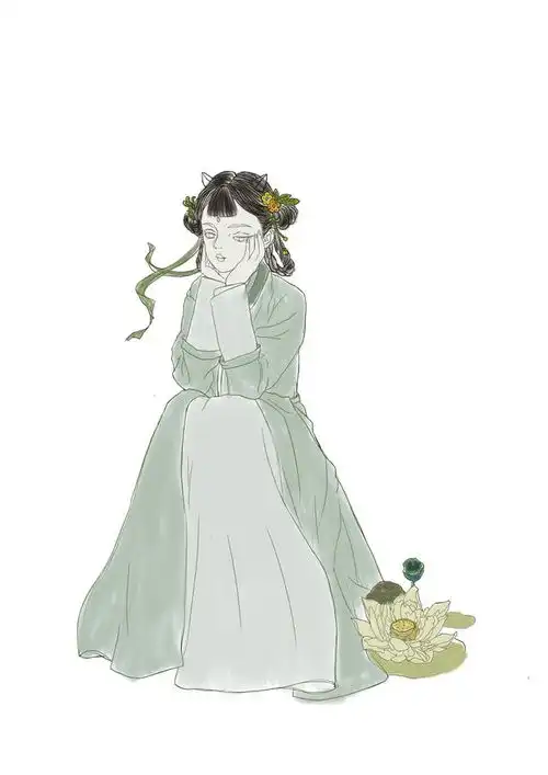古风插画美女教程之白羊座,零基础入门基础绘画课程学起来吧
