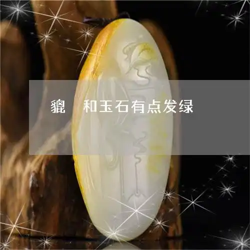 貔恘和玉石有点发绿绿玉貔貅
