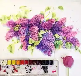 清风拂过,花香四溢徜徉在水彩的花花世界,心情也跟着明媚起来