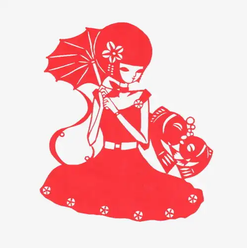 剪纸女孩素材图片免费下载高清png千库网图片编号7945982