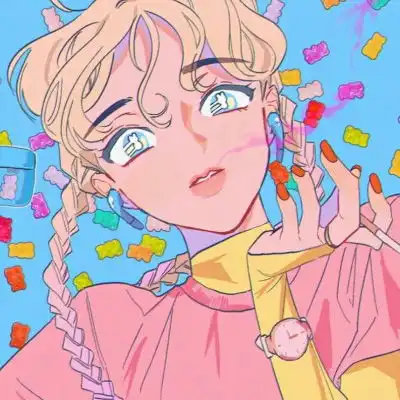 丧头像动漫女暗黑系二次元女生头像