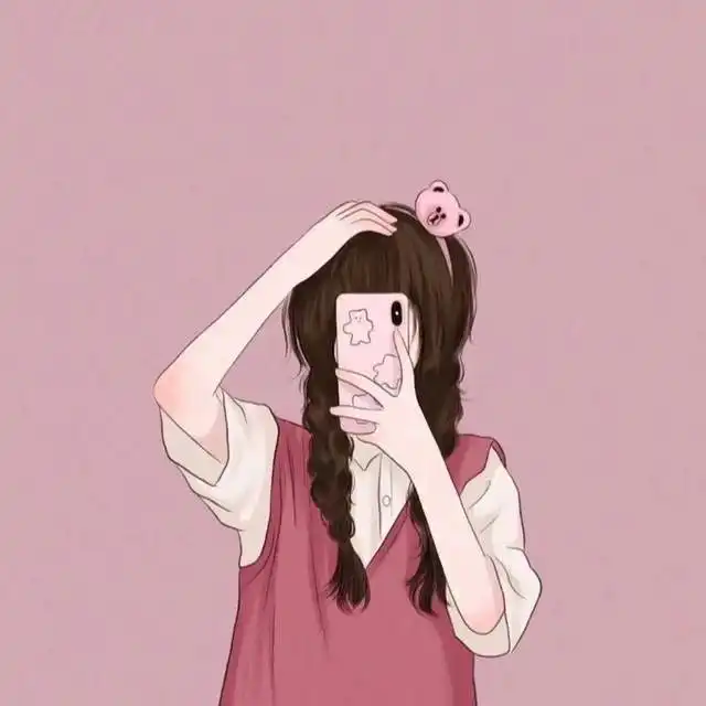 超美超可爱的手绘女生闺蜜头像