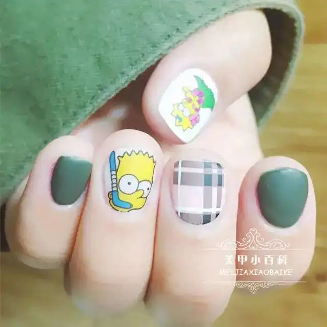 短指甲最适合的30款精选韩系美甲