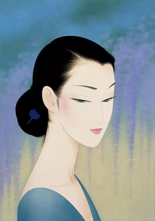 插画分享鹤田一郎笔下的东方韵味