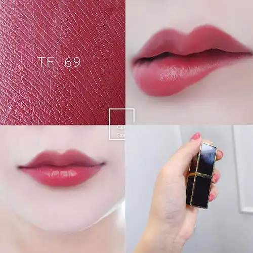 tf口红黑管番茄红16姨妈色08不掉色圣诞节80学生玫瑰礼盒套装笔9