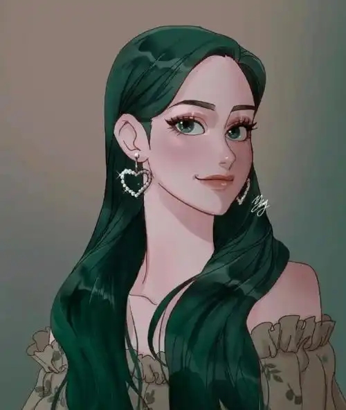 马克笔手绘梦幻美少女动漫头像合集