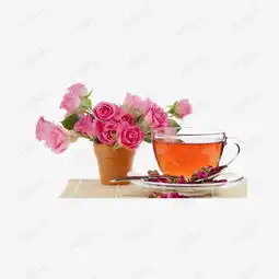 玫瑰花茶素材图片免费下载高清装饰图案png千库网图片编号5602124