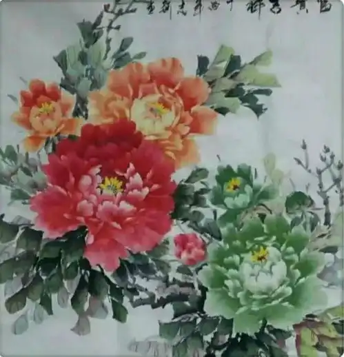 花开富贵画家焦志新作品欣赏