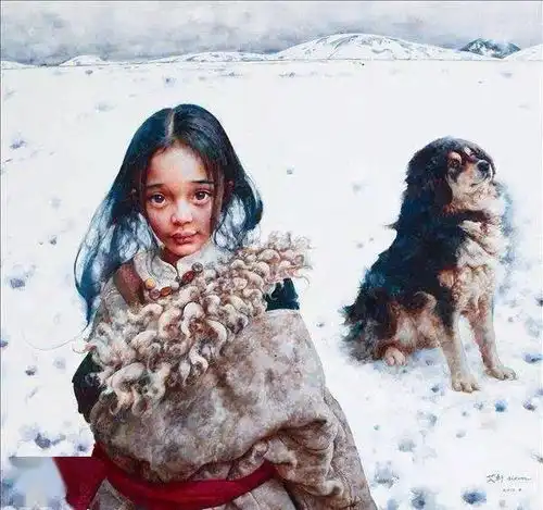 他画笔下的眼睛,有摄魂的美感和韵味,无人能敌