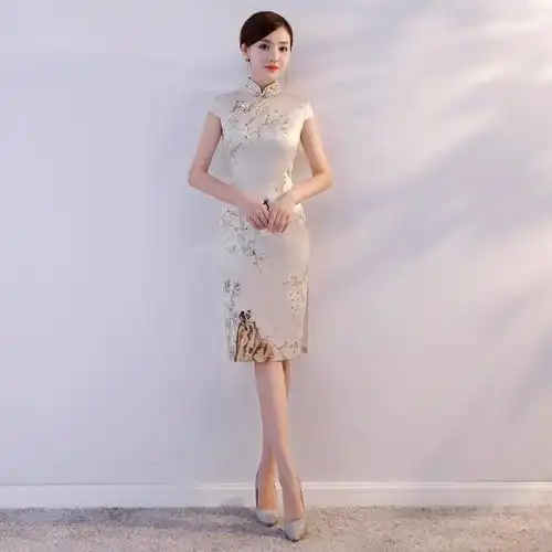 似一树一树梨花开,旗袍女子,如诗如画