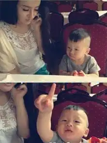 邹市明美女主播老婆及2岁儿子近照曝光