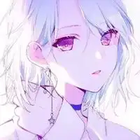 梦幻冰紫色星空少女动漫头像图片
