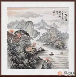 玄关处适合挂什么字画吉祥山水画给你带来好运
