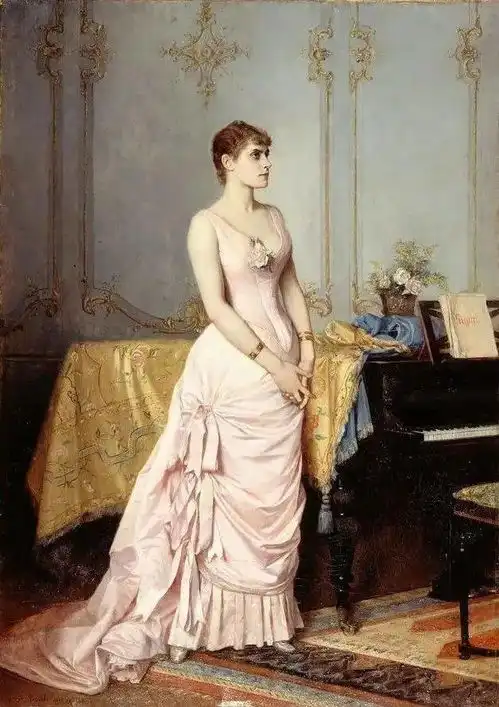 奢华风格油画女性,诠释优雅之美