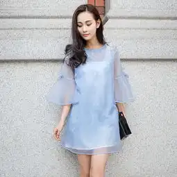 欧根纱连衣裙如蝉翼般莹美通透美的自然纯净