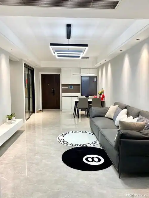 97㎡黑白灰简约家装风,简单大方,新家新婚新生活,开启全新人生