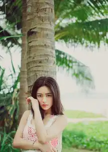 粉润肤色少女丛林里小清新甜美动人照