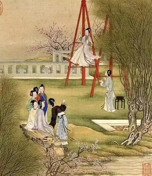 古人春游欢乐多