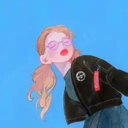 背影或侧影动漫女头高冷图片