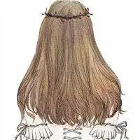 二次元女头像带花环微信头像图片大全