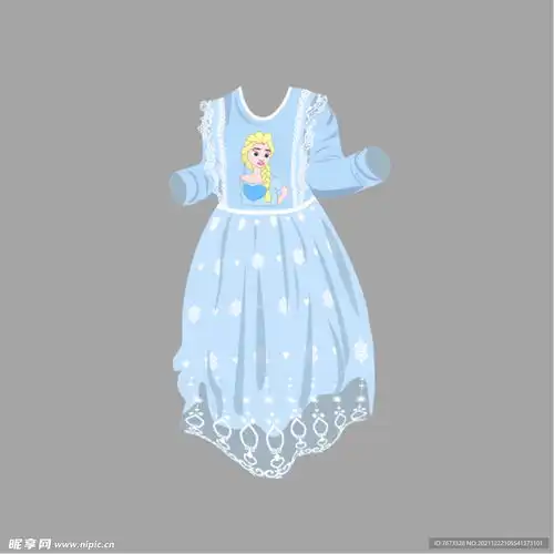 爱莎裙公主裙蕾丝裙蓬蓬裙设计图
