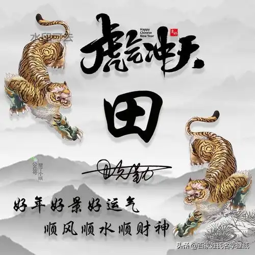 你的微信头像该换新了,虎气冲天,双虎护佑,虎年吉祥